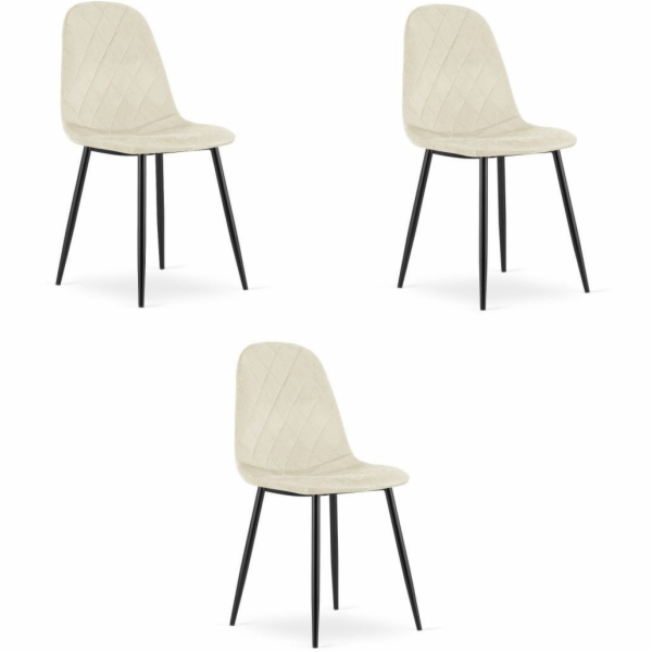 Leobert Židle ASTI - béžový samet x 3