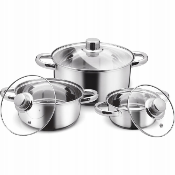 Lamart Sada hrnců s poklicemi LP1000, 6 ks, MARCHE