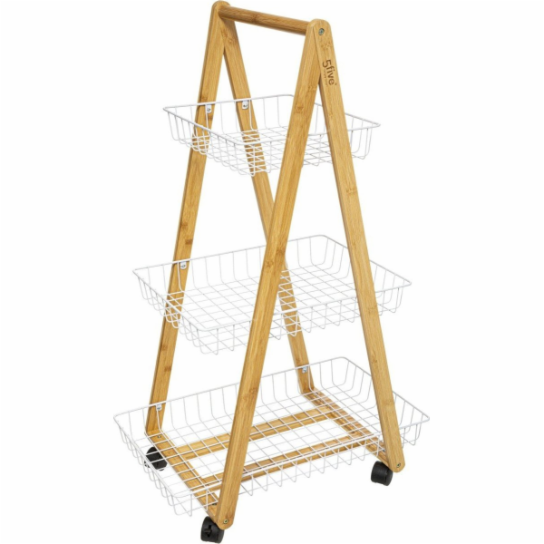 5five Kuchyňská linka Pro organizaci Na kolečkách 3x police