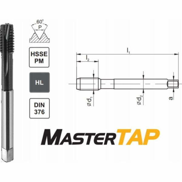 Fanar THREAD M16x1.5 DIN-374B (6H) HSSE-PM HL MASTERTAP