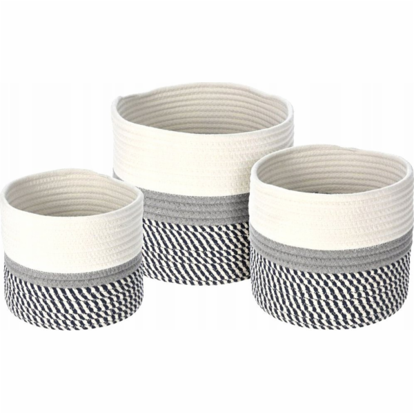 Home Styling Collection Úložný košík z bavlny pro domácí ...