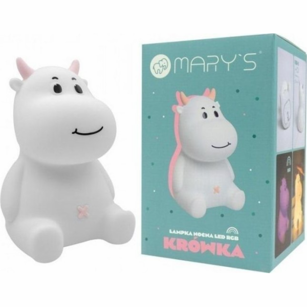 Plexido Růžová kráva LED noční lampa