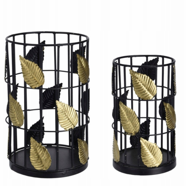 Lumarko Kovové svíčky na čajové svíčky, ozdobné lístky, 2...