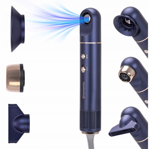 Humanas AirTouch HD-AT05 Ionizační fén na vlasy - fialový