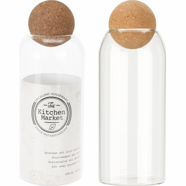 Excellent Houseware Vynikající skleněná nádoba na domácí ...