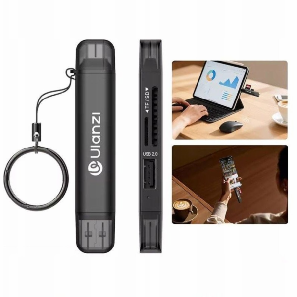 Ulanzi Čtečka karet CR1 3v1 USB 3.0 / USB-C SD/TF/MicroSD...