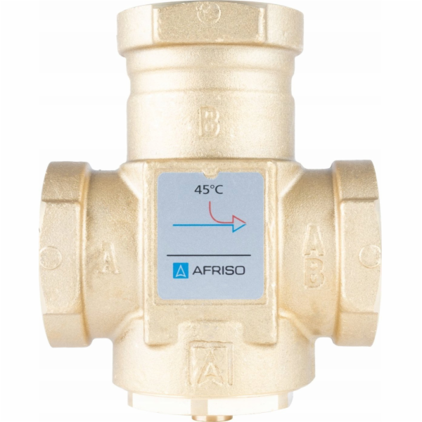 Afriso Teplotní ventil ATV 553, DN32, Rp1 1/4, kvs 9, 45 °C