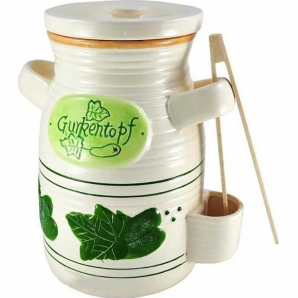 Alpenburg Keramická nádoba na okurky 4l + jazyk