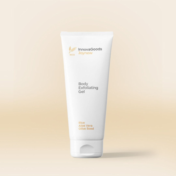 InnovaGoods Rice Joynew Exfoliační tělový gel 200 ml