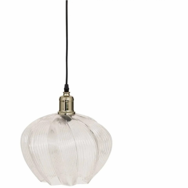 Atmosphera Závěsná lampa PHYLAS s květinovým skleněným st...
