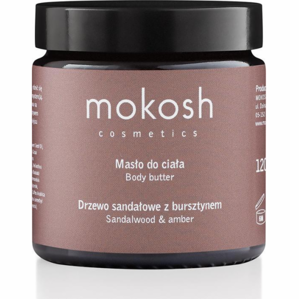 Mokosh Mokosh Santalové dřevo s ambrou, tělové máslo 120 ml