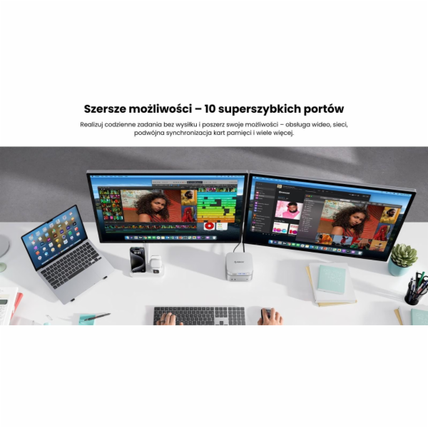 Orico Dokovací stanice pro MacMini, USB-C 10 Gb/s, s M.2 ...