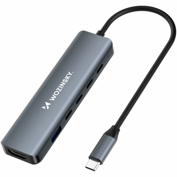 Wozinsky 6v1 Hub Splitter USB-A USB-C DisplayPort HDMI - ...