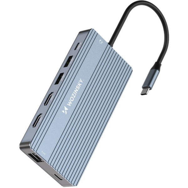 Wozinsky 14v1 HUB pro 3 monitory USB-A USB-C DisplayPort ...