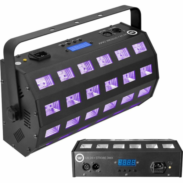 LIGHT4ME LIGHT4ME UV 24 + STROBE DMX ultrafialové bodové ...