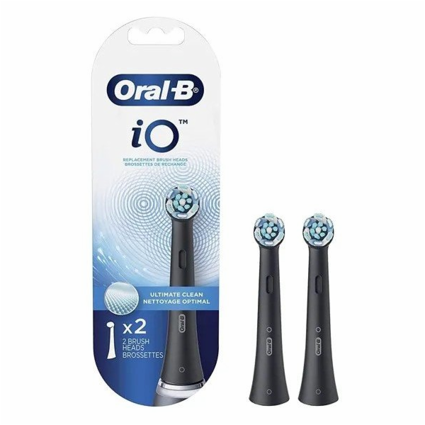 Braun Oral-B iO Ultimate Clean černé hlavice kartáčku 2 k...