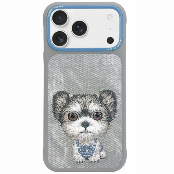 Nimmy Pouzdro Big Eyed Pet 2.0 pro psy na iPhone 17 šedé