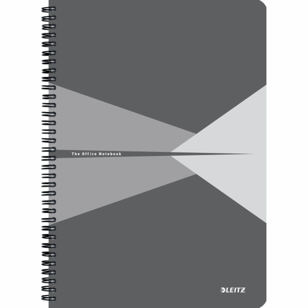 Leitz Kancelářský zápisník A4 z PP, čtvereček, šedý