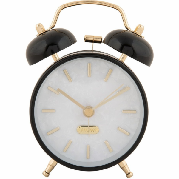 Karlsson Retro budík PEARL GLOW, 8 cm