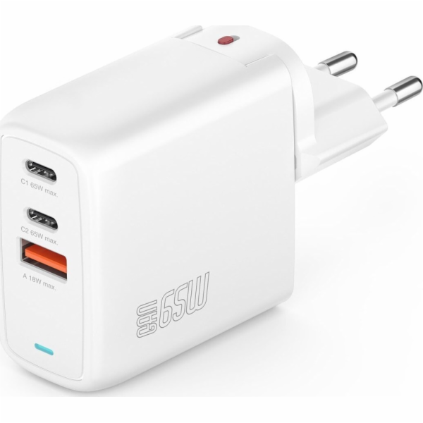 4smarts Nabíječka 4smarts Ladegerät GaN Flex 65W 2 USB-C+...