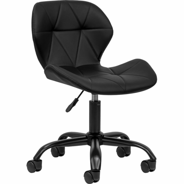 Activeshop Černobílá kosmetická stolička QS-06B