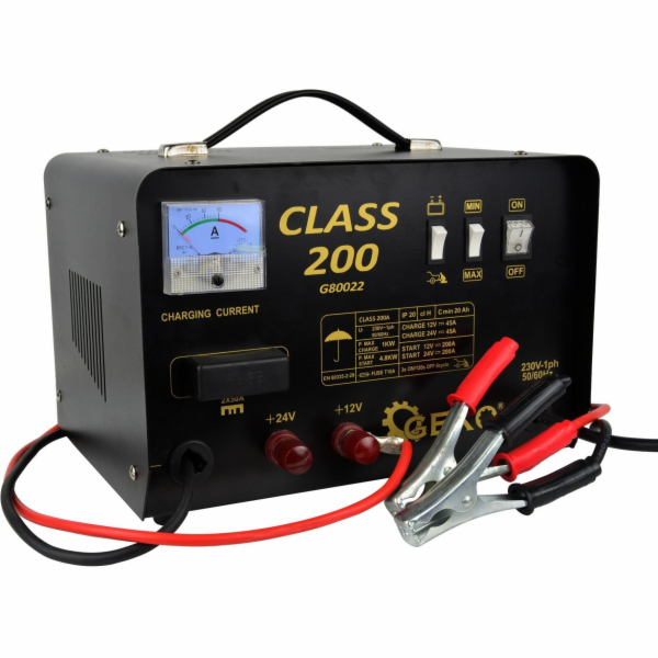 Geko Nabíječka baterií se startováním 12/24V 200A (1)/