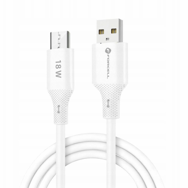 ForCell Silikonový kabel F-Energy QC3.0 2,4A 18W s konekt...