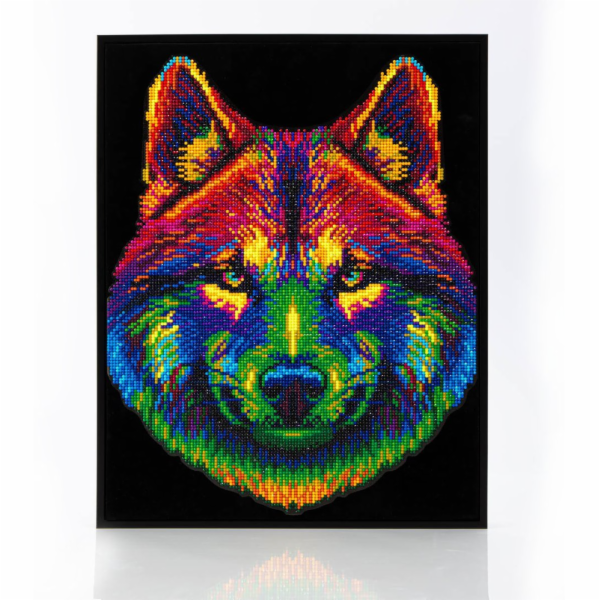 DIAMOND DOTZ DOSPĚLÉ PLACKY NEON WOLF