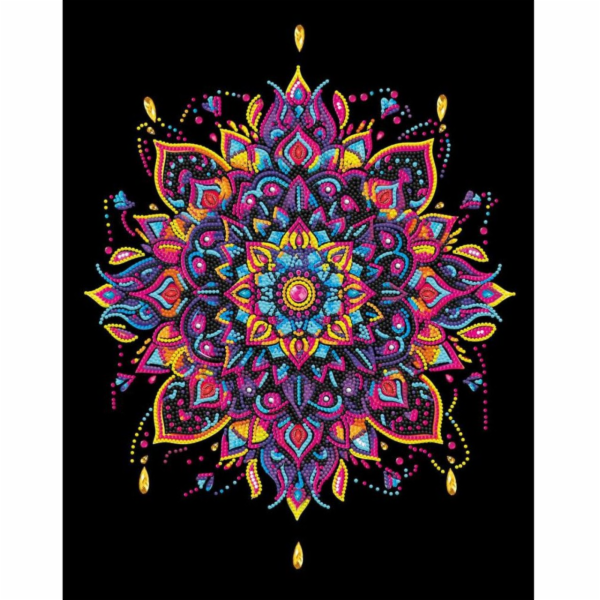 DIAMOND DOTZ Neonová mandala pro dospělé s motivem