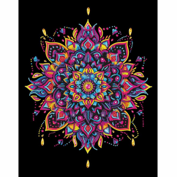 DIAMOND DOTZ Neonová mandala pro dospělé s motivem