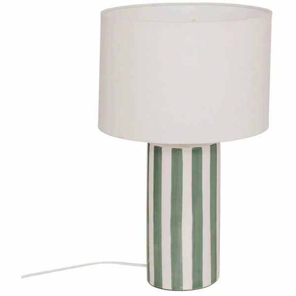 Atmosphera Stolní lampa FRIDA s pruhovanou podstavou, O 2...