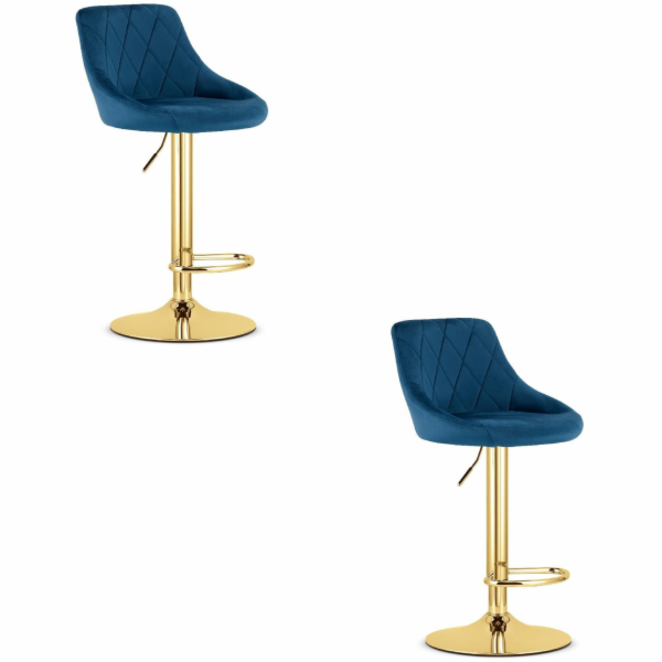 Leobert Čalouněná kuchyňská stolička v tmavě modré barvě ...