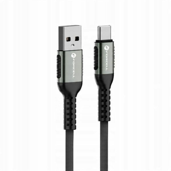 ForCell USB kabel USB-A - USB-C 0,25 m černý