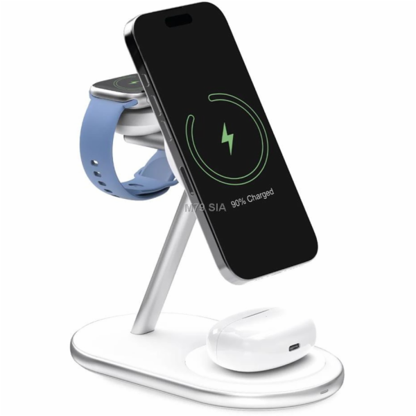 Puro Bezdrátová nabíječka Mag Station Qi2 3 v 1 kompatibi...