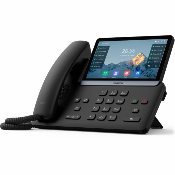 Yealink SIP-T77U SIP telefon, PoE, 16 SIP účtů, 7" bar. L...
