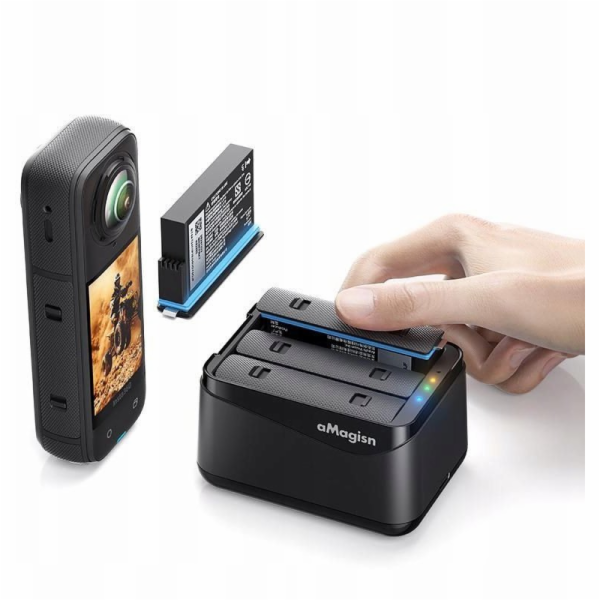 Puluz USB nabíječka pro 3x dobíjecí baterie pro Insta360 ...