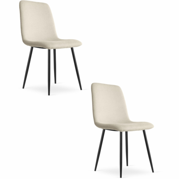 Leobert Židle RIFT - béžové / černé nohy x 2
