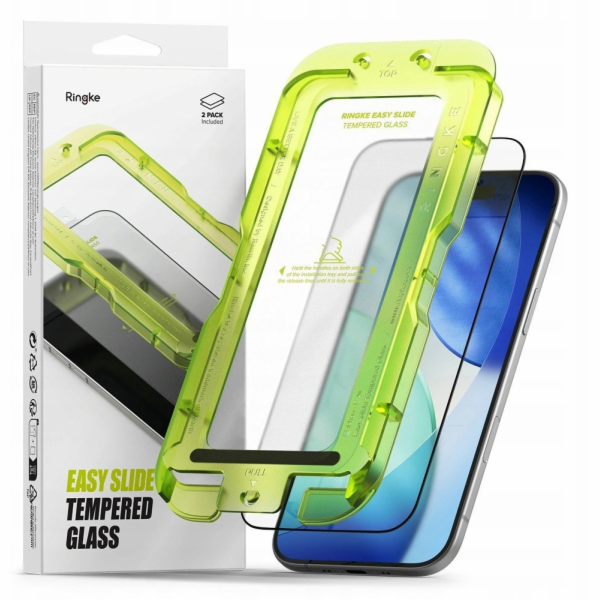 Ringke EASY SLIDE 2-BALENIE Z TVRZENÉHO SKLA PRO IPHONE 1...