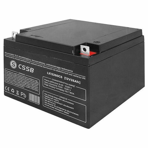 CSSB Gelová baterie 12V 26Ah