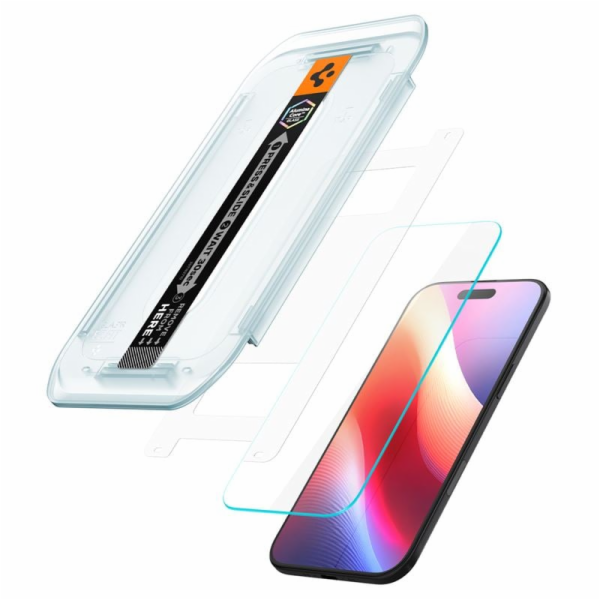 Spigen Glass tR EZ Fit 2 Pack, transparency - iPhone Air