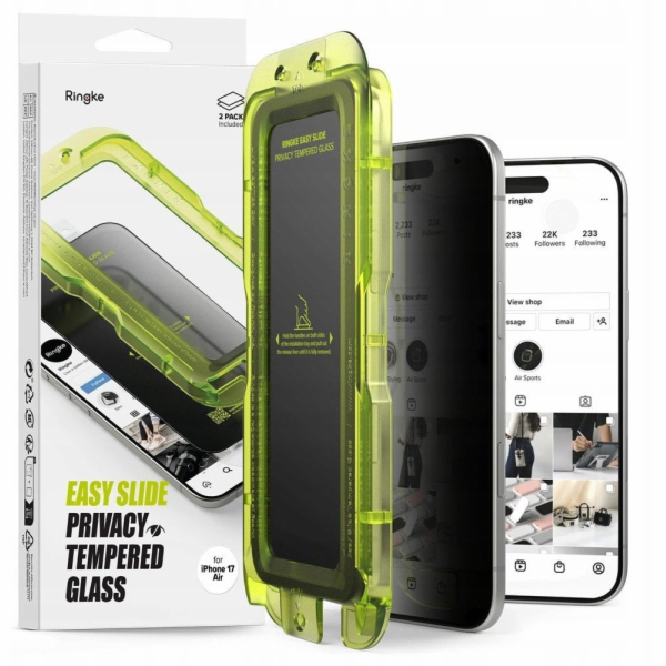 Ringke Ochranné sklo Easy Slide pro Apple iPhone 17 Air, ...