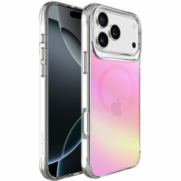 Prodigee Glow - kryt s Magsafe pro iPhone 17 Pro, duhový