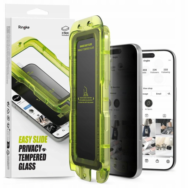 Ringke Ochranné sklo Easy Slide pro Apple iPhone 17 Pro, ...