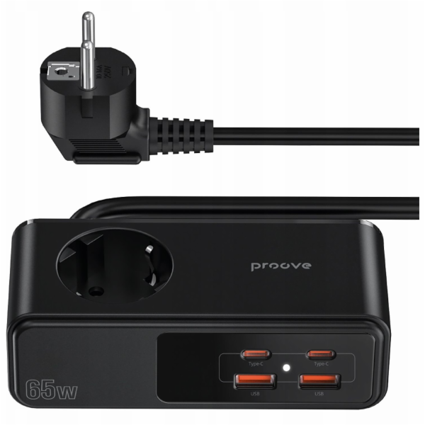 PROOVE Přepěťová ochrana, prodlužovací kabel AC 2x USB 2x...