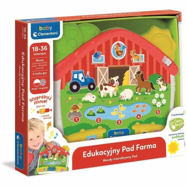 Clementoni Vzdělávací podložka CLE BABY Farma 50386