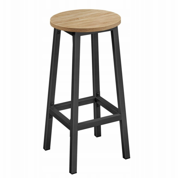 Leobert Barová židle - dub sonoma / černé nohy