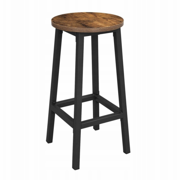 Leobert Barová židle - rustikální / černé nohy