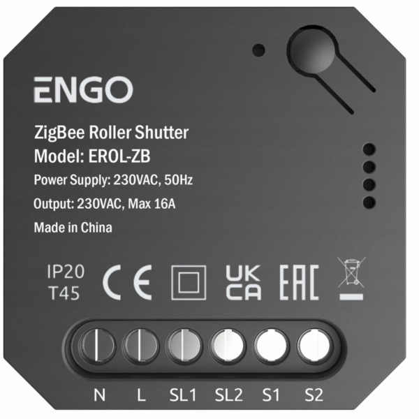 Engo Controls EROL-ZB - ZigBee ovladač rolet pro zapuštěn...