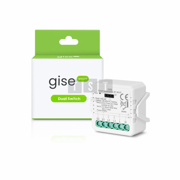 Gise Inteligentní duální WiFi reléový modul | Tuya | GDS-WF