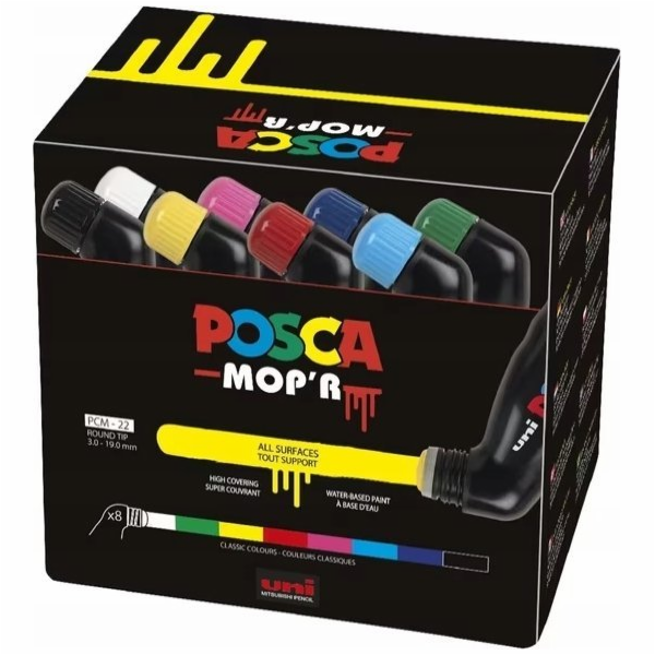 Posca POSCA MOP'R 8 zadek. Farver